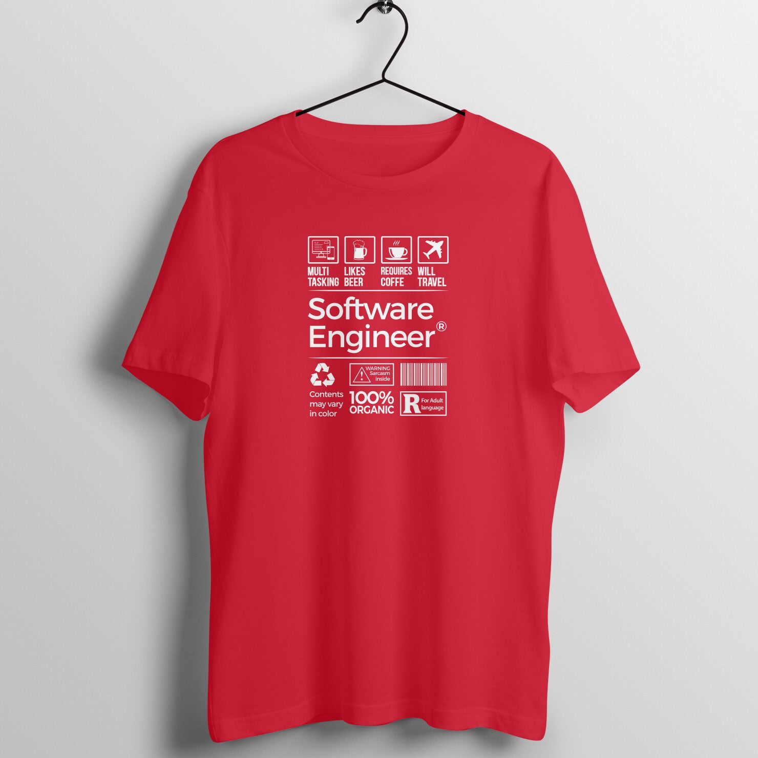 "Software Engineer" - UNISEX HALF SLEEVE T-SHIRT (91C13)