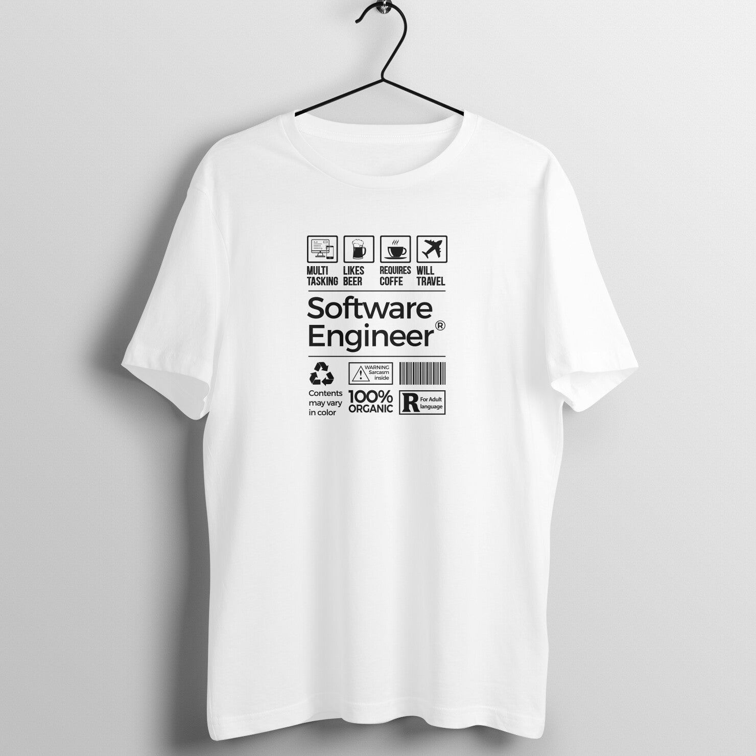 "Software Engineer" - UNISEX HALF SLEEVE T-SHIRT (91C13)