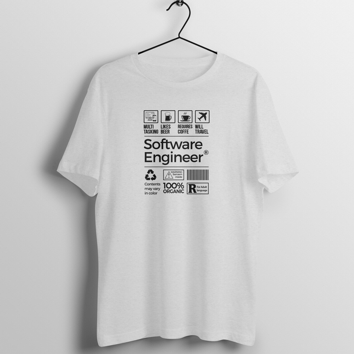 "Software Engineer" - UNISEX HALF SLEEVE T-SHIRT (91C13)