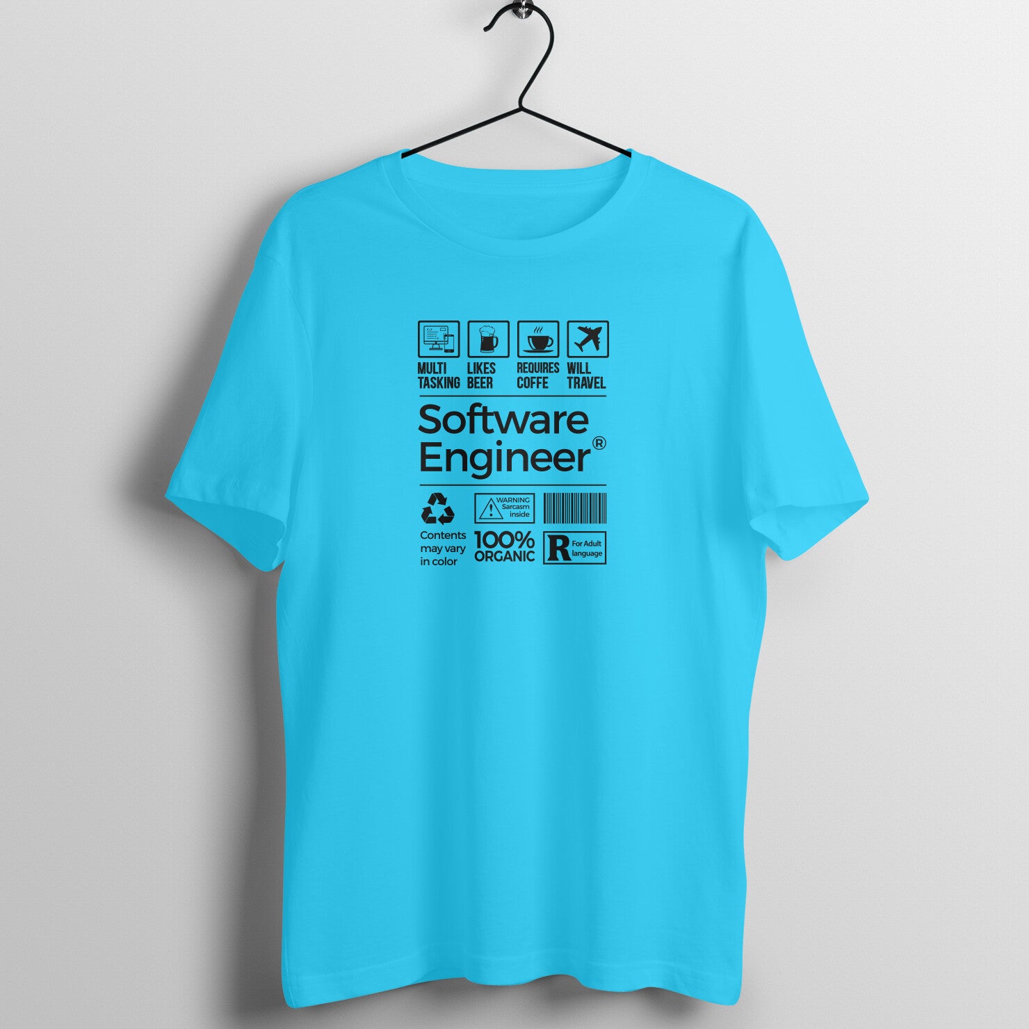 "Software Engineer" - UNISEX HALF SLEEVE T-SHIRT (91C13)