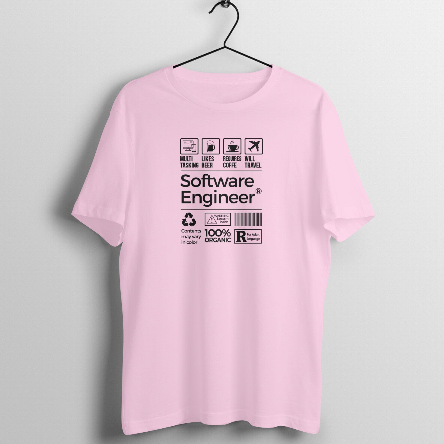 "Software Engineer" - UNISEX HALF SLEEVE T-SHIRT (91C13)