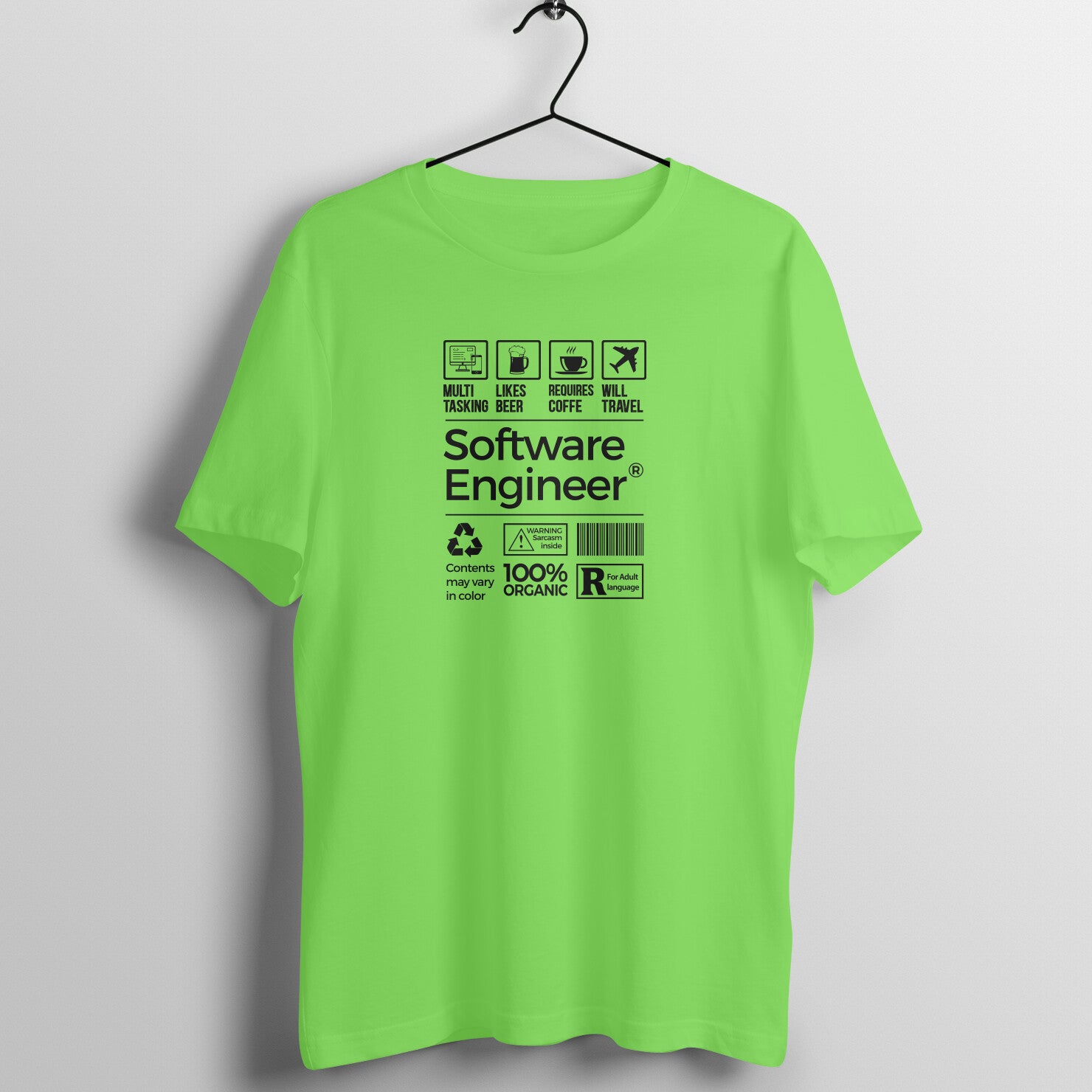 "Software Engineer" - UNISEX HALF SLEEVE T-SHIRT (91C13)