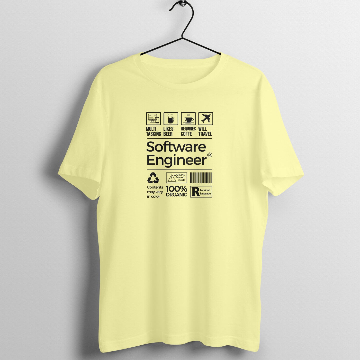 "Software Engineer" - UNISEX HALF SLEEVE T-SHIRT (91C13)
