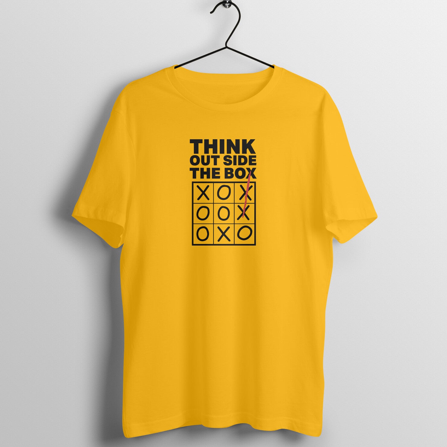 "Think outside the box" - UNISEX HALF SLEEVE T-SHIRT (91C32)
