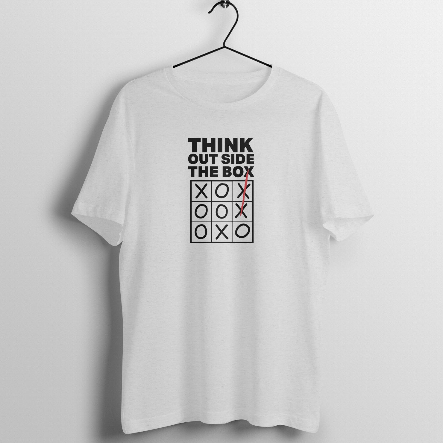 "Think outside the box" - UNISEX HALF SLEEVE T-SHIRT (91C32)