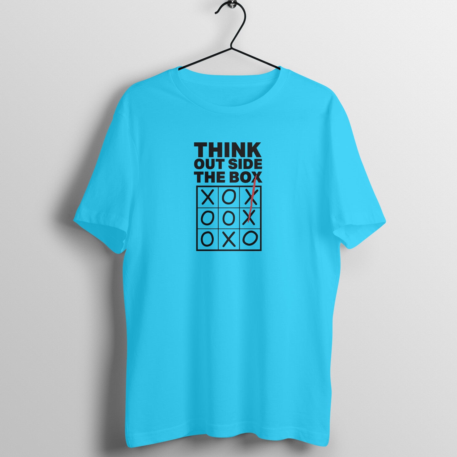 "Think outside the box" - UNISEX HALF SLEEVE T-SHIRT (91C32)