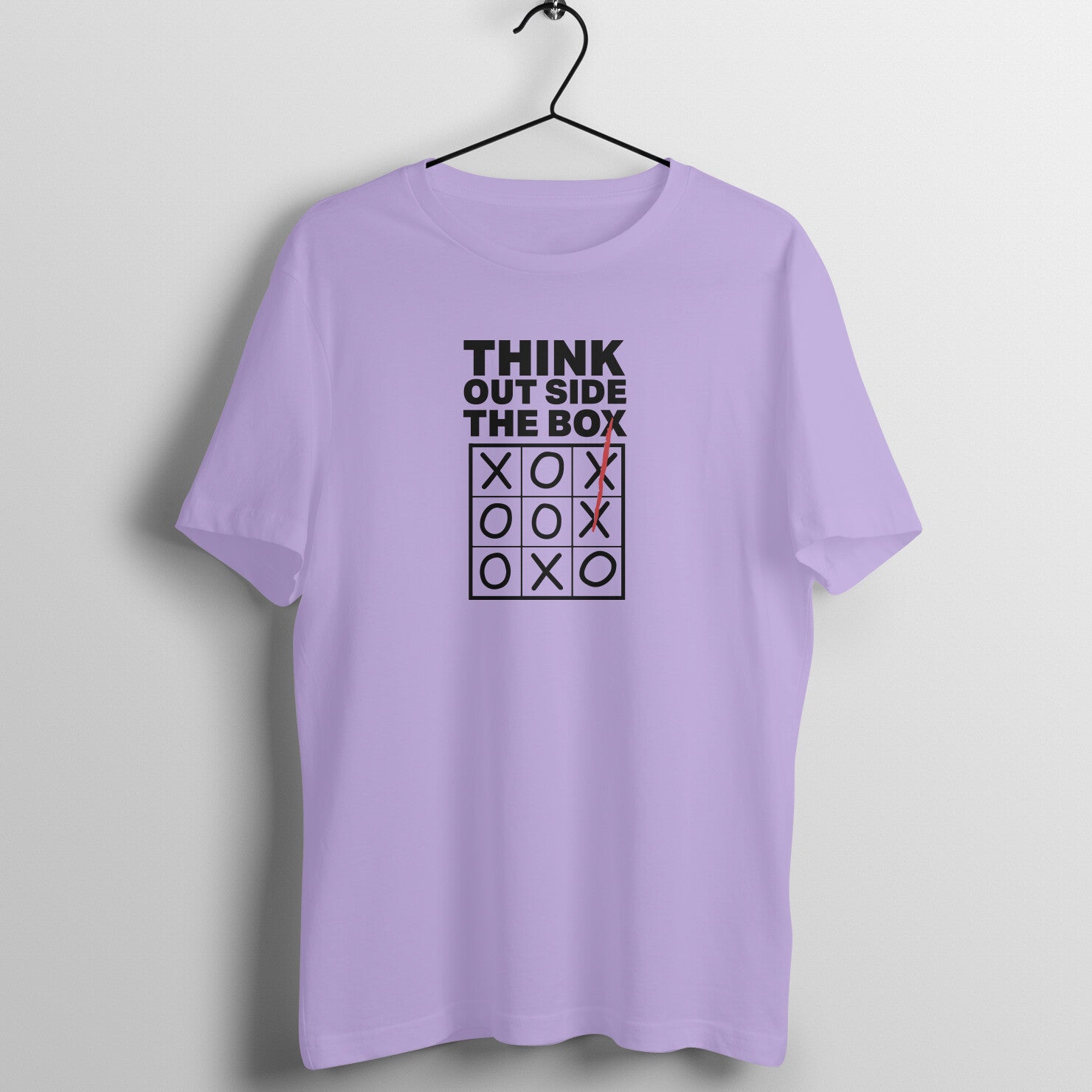 "Think outside the box" - UNISEX HALF SLEEVE T-SHIRT (91C32)