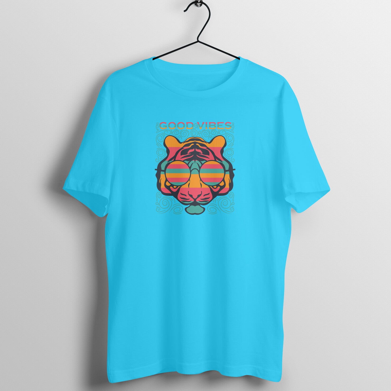 "Good Vibes" - UNISEX HALF SLEEVE T-SHIRT (91C40)