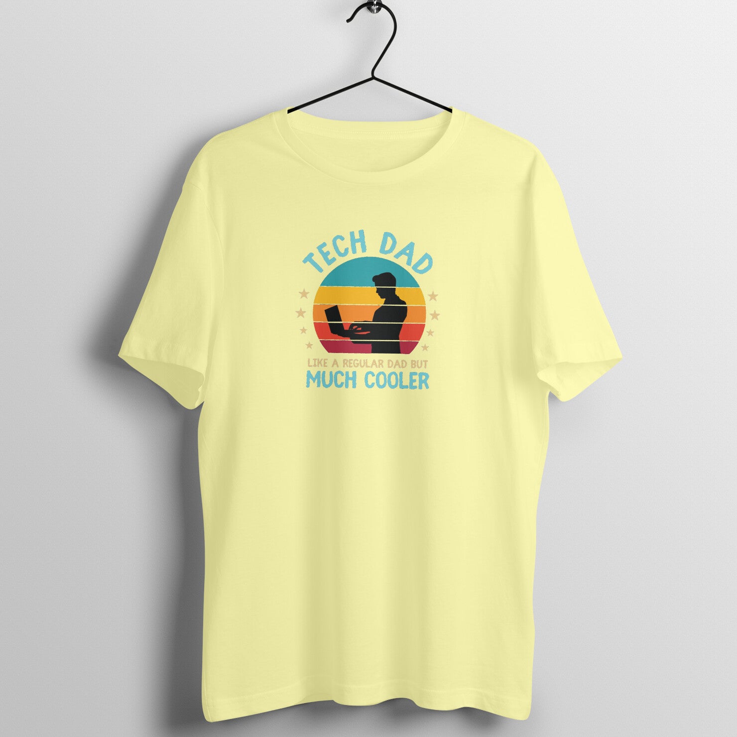 "Tech dad like a regular dad but much cooler" - UNISEX HALF SLEEVE T-SHIRT (91C49)