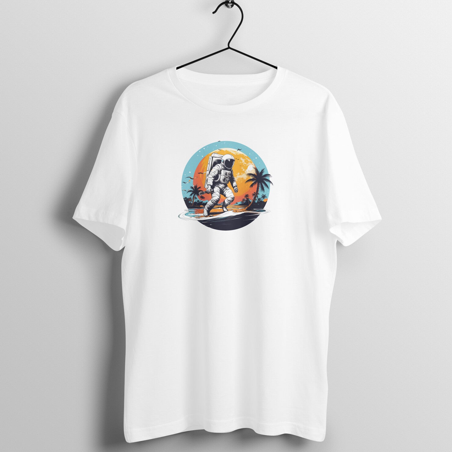 "AI Astronaut" - UNISEX HALF SLEEVE T-SHIRT (91C52)