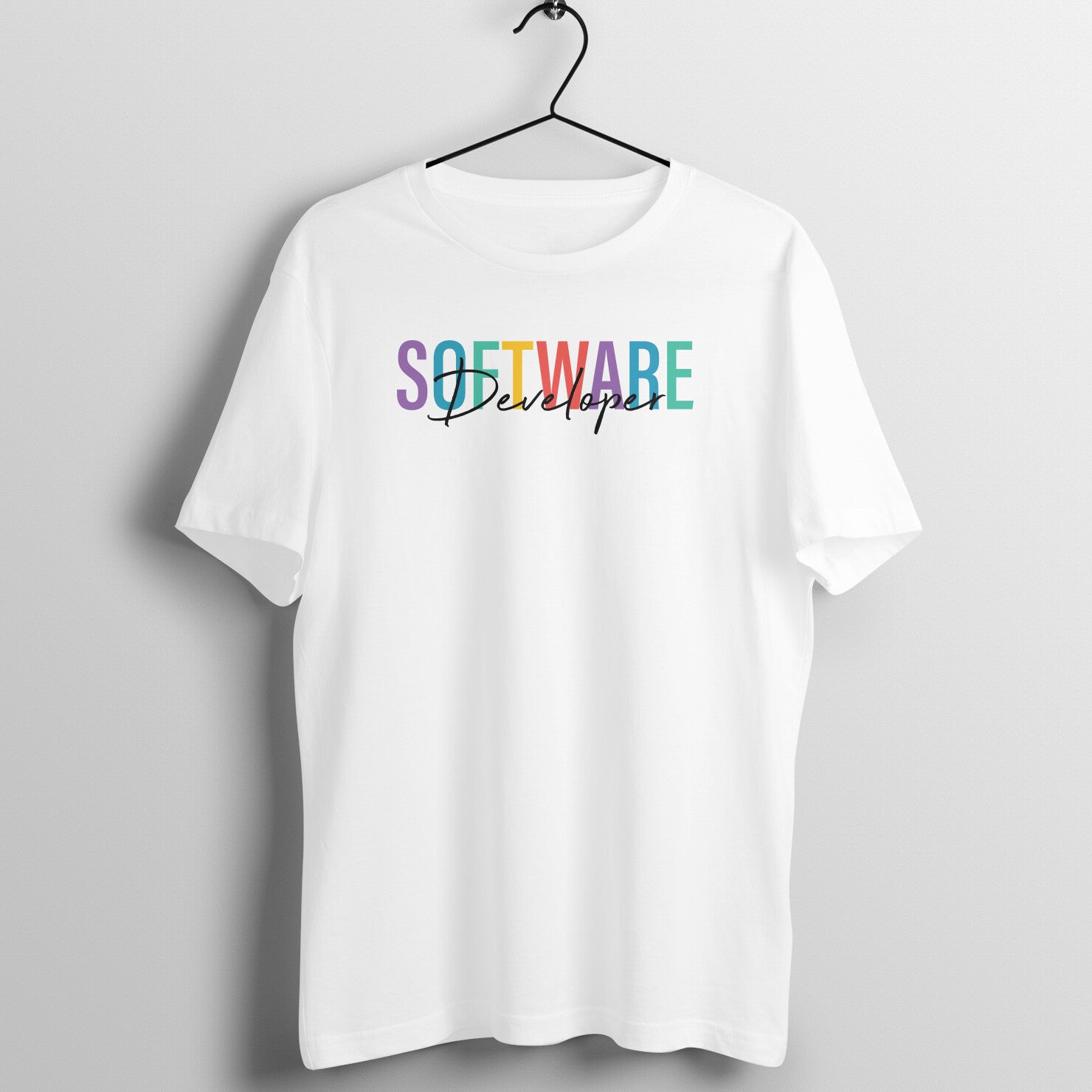 "Software Developer" - UNISEX HALF SLEEVE T-SHIRT (91C57)