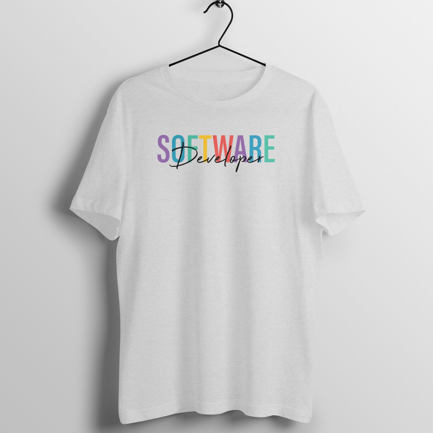 "Software Developer" - UNISEX HALF SLEEVE T-SHIRT (91C57)
