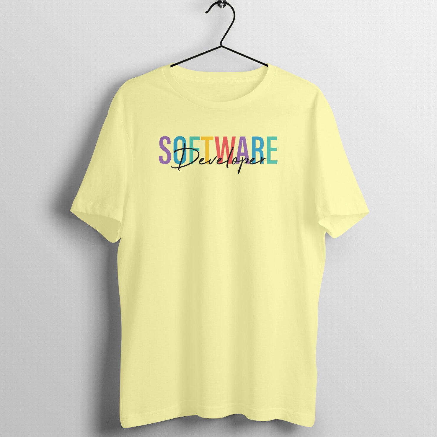 "Software Developer" - UNISEX HALF SLEEVE T-SHIRT (91C57)