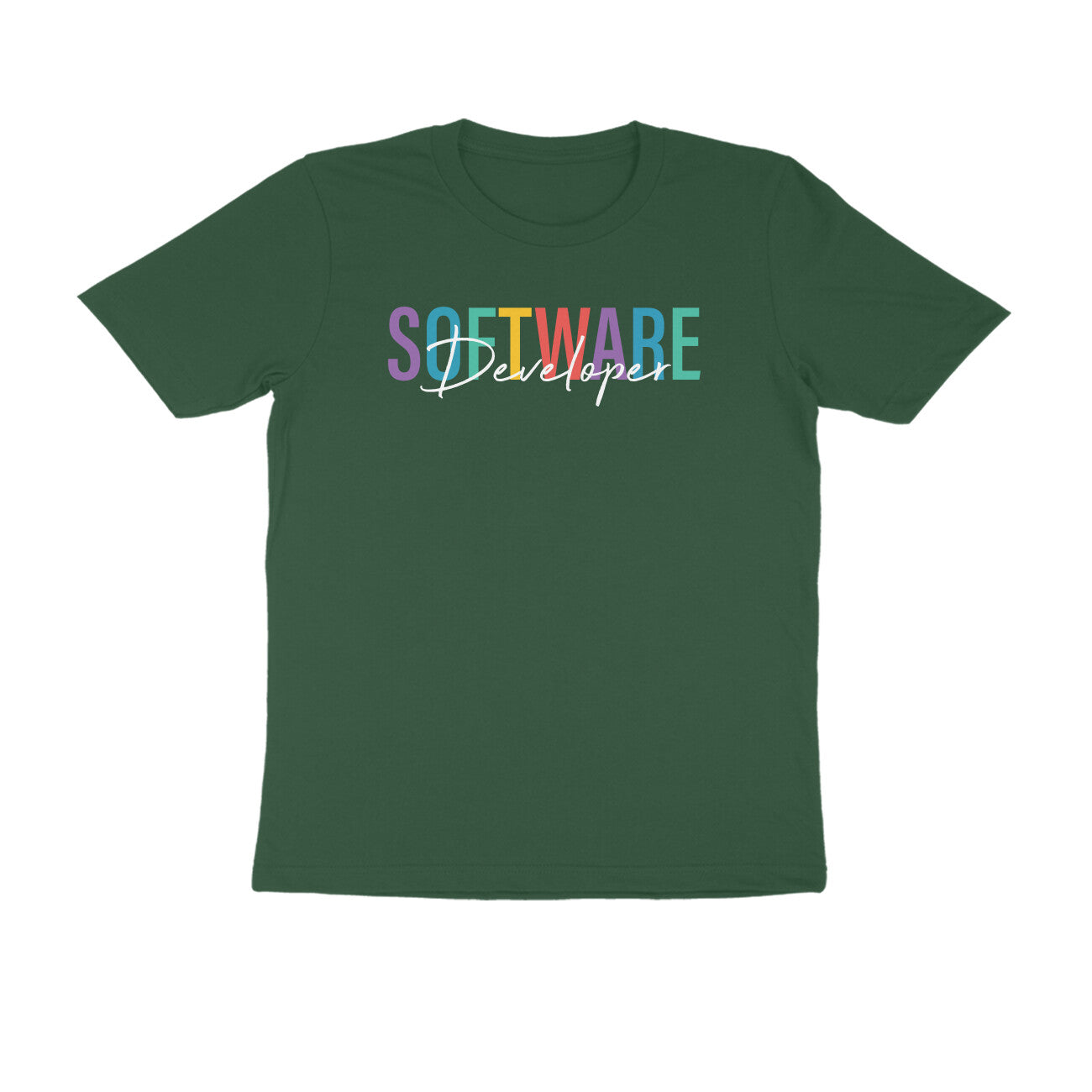 "Software Developer" - UNISEX HALF SLEEVE T-SHIRT (91C57)