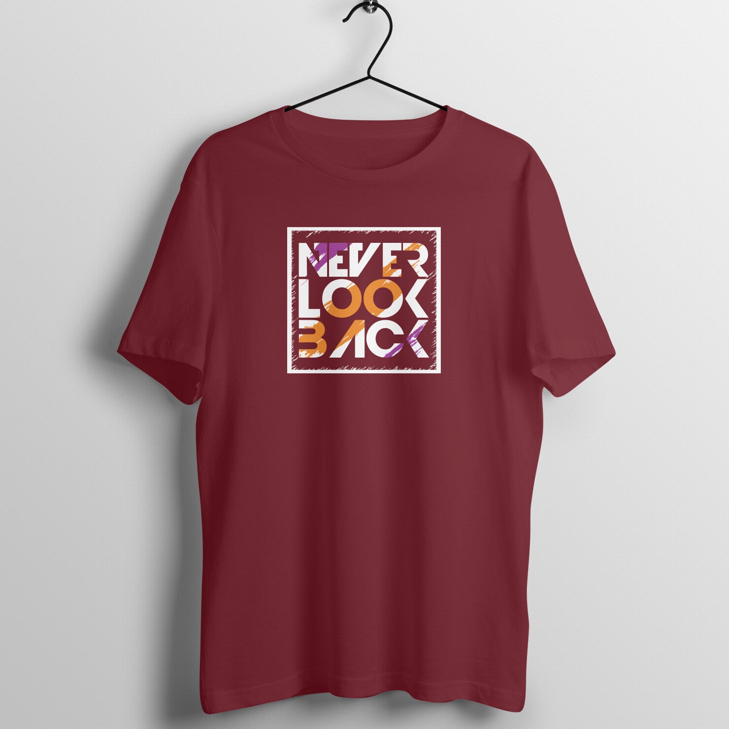"Never Look Back" - UNISEX HALF SLEEVE T-SHIRT (91C53)
