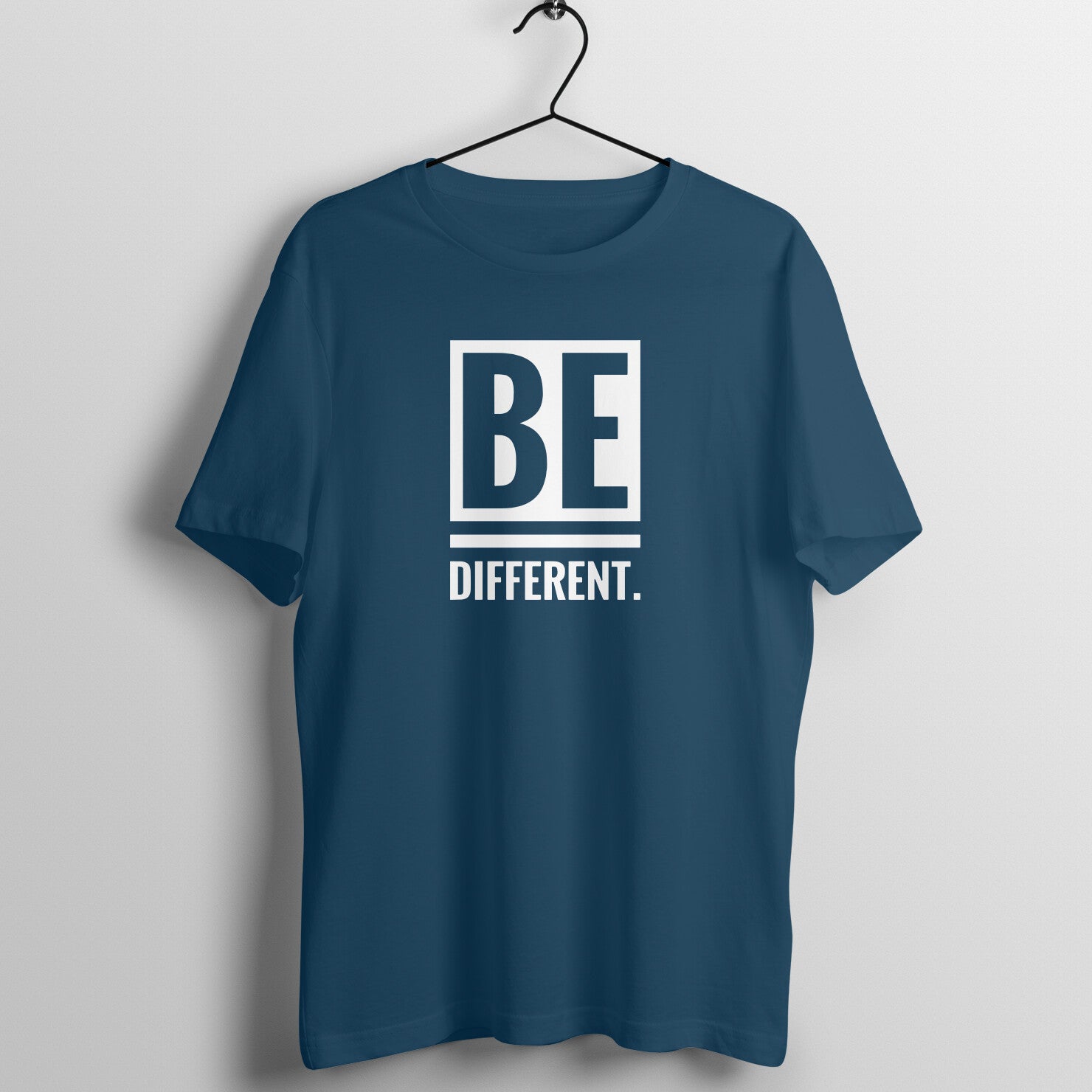 "Be Different" - UNISEX HALF SLEEVE T-SHIRT (91C38)