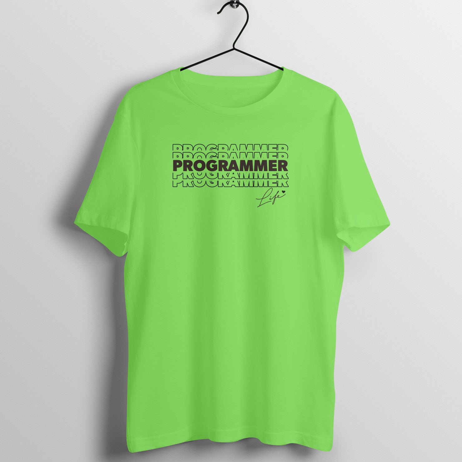 "Programmer Life" - UNISEX HALF SLEEVE T-SHIRT (91C71)