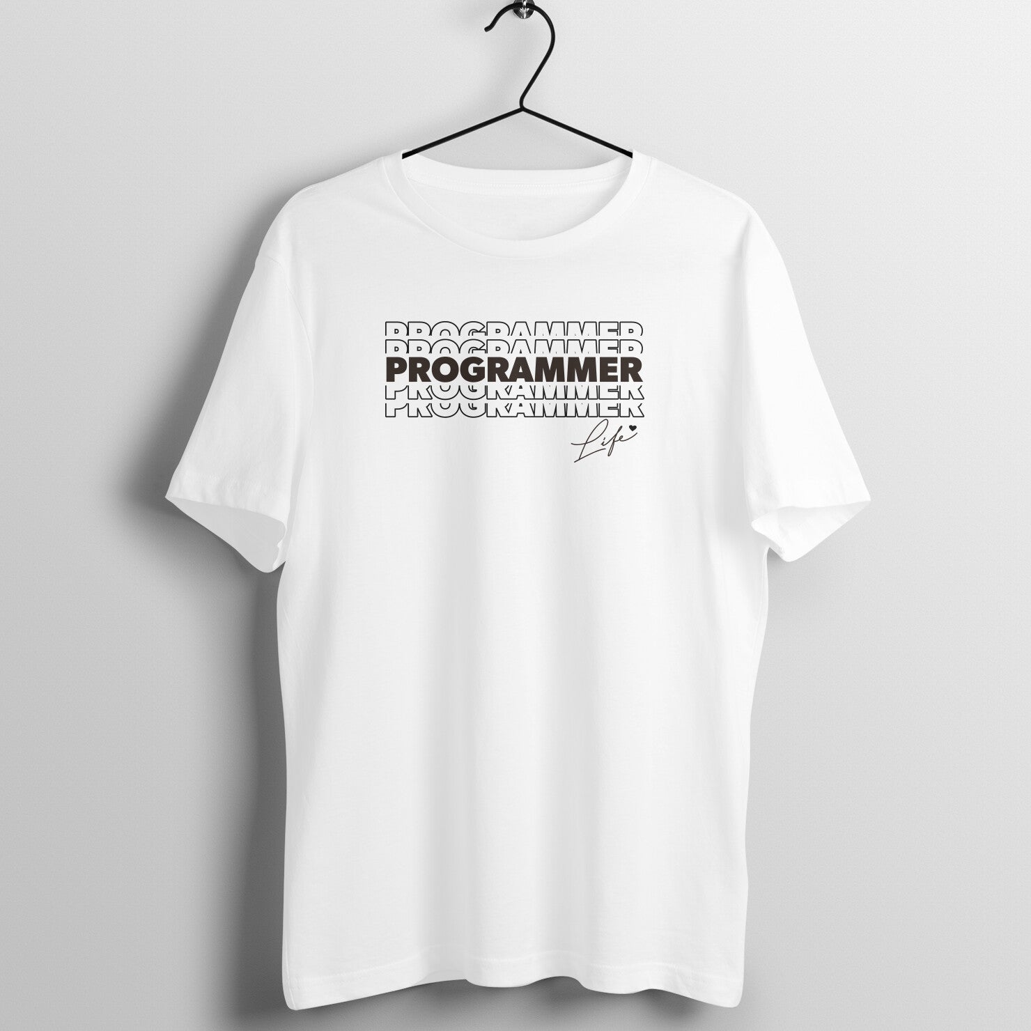 "Programmer Life" - UNISEX HALF SLEEVE T-SHIRT (91C71)