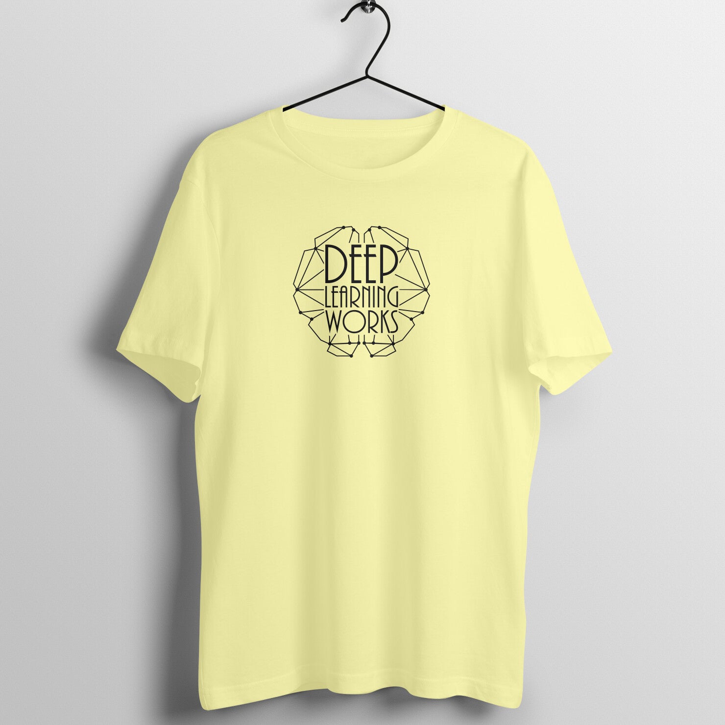 "Deep Learning Works" - UNISEX HALF SLEEVE T-SHIRT (91C72)