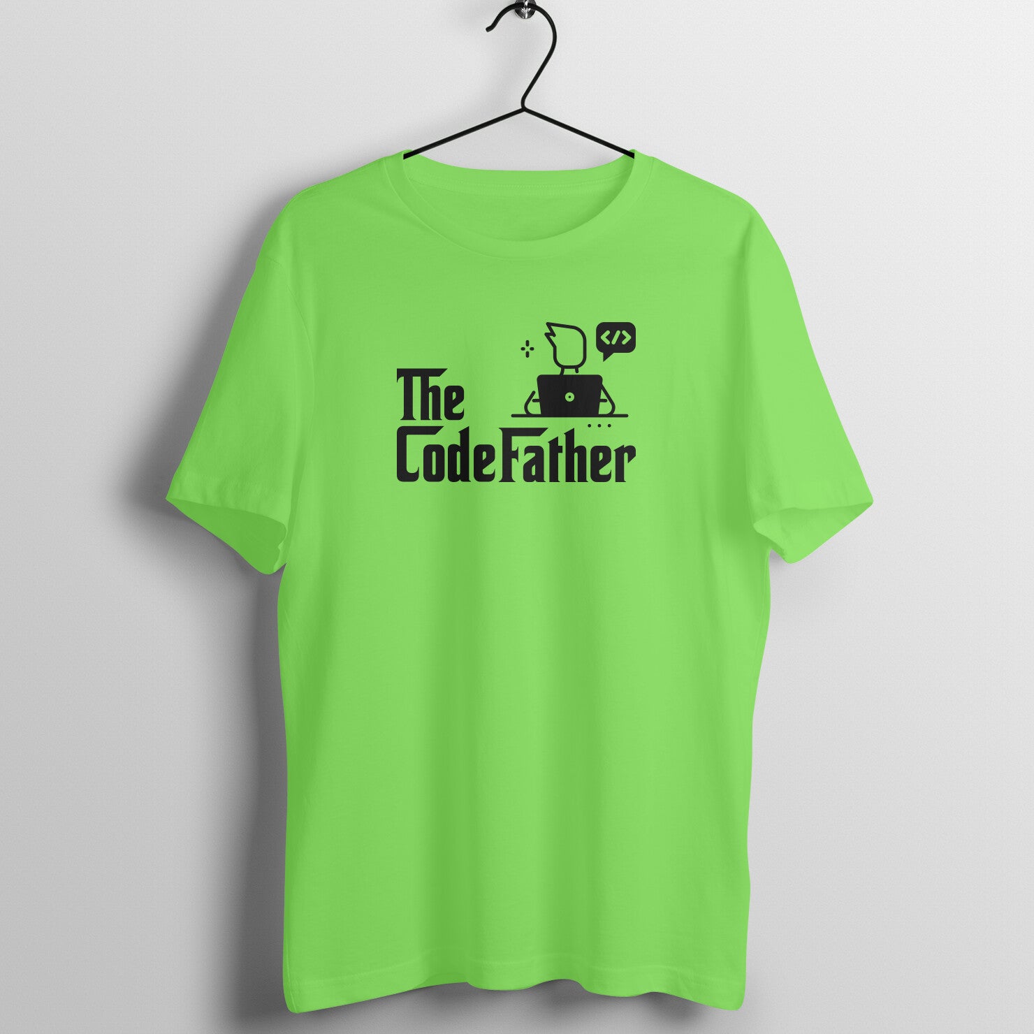 "The CodeFather" - UNISEX HALF SLEEVE T-SHIRT (91C73)