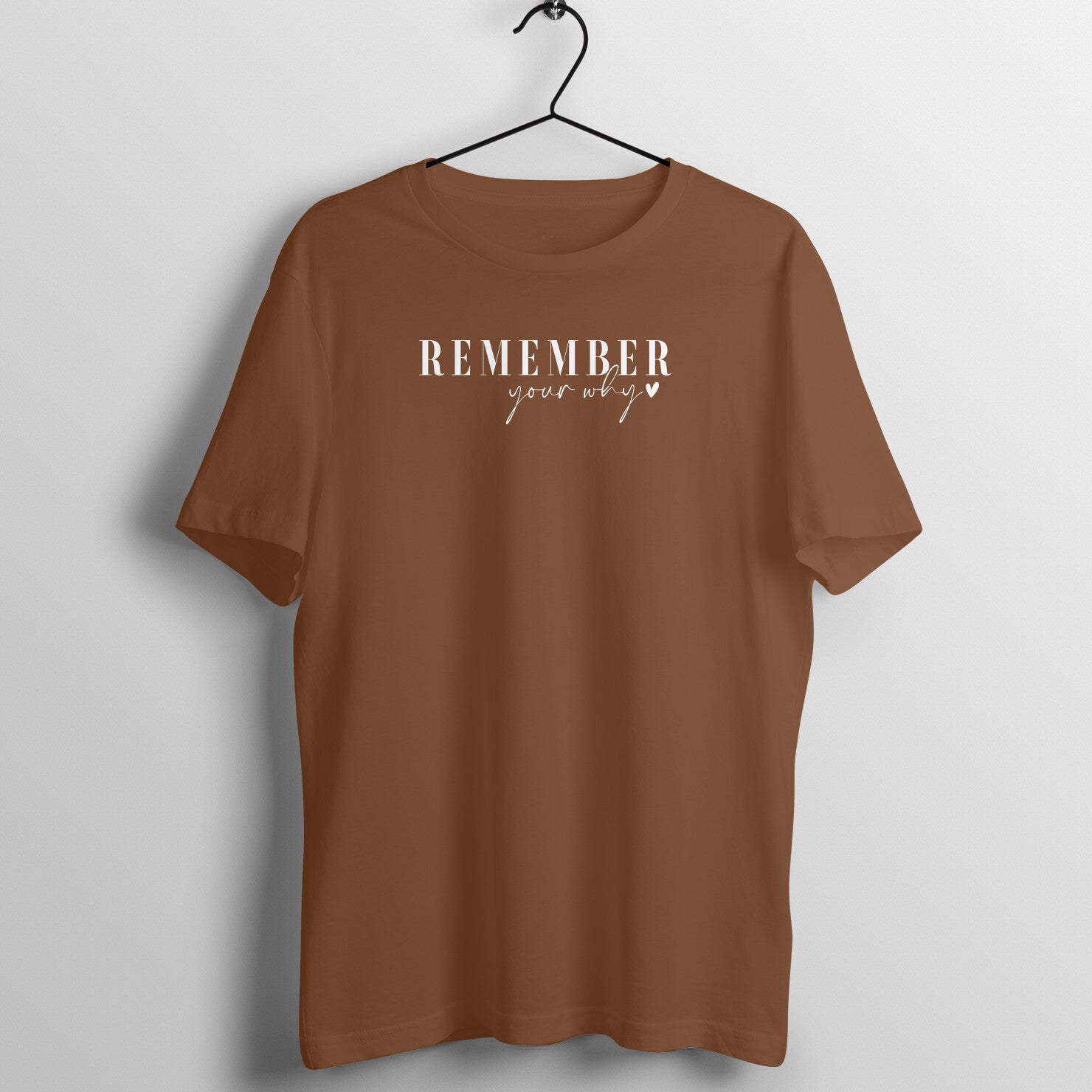 "Remember your WHY?" - UNISEX HALF SLEEVE T-SHIRT (91C79)
