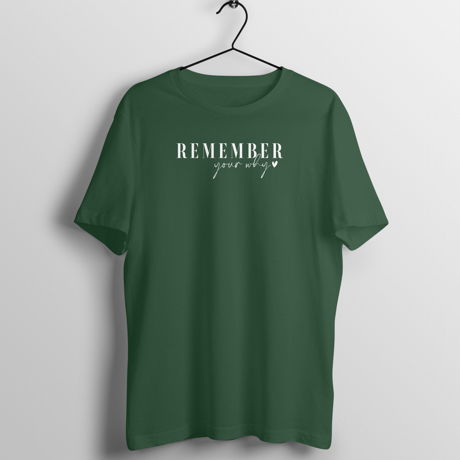 "Remember your WHY?" - UNISEX HALF SLEEVE T-SHIRT (91C79)