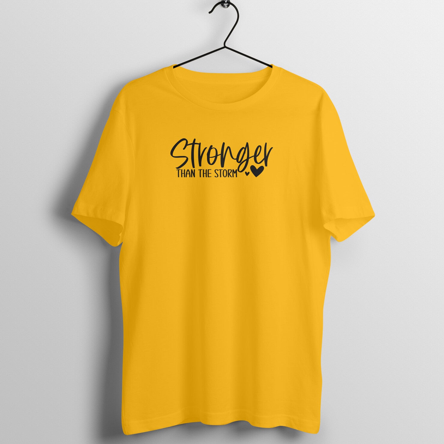 "Stronger than the storm" - UNISEX HALF SLEEVE T-SHIRT (91C80)