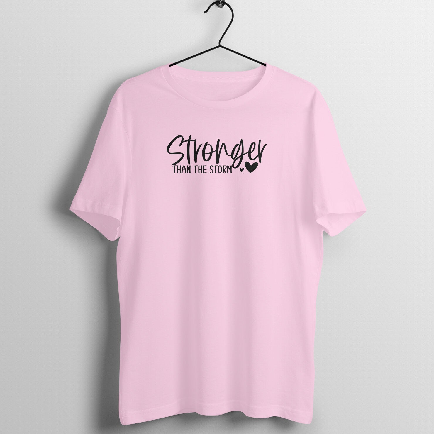 "Stronger than the storm" - UNISEX HALF SLEEVE T-SHIRT (91C80)