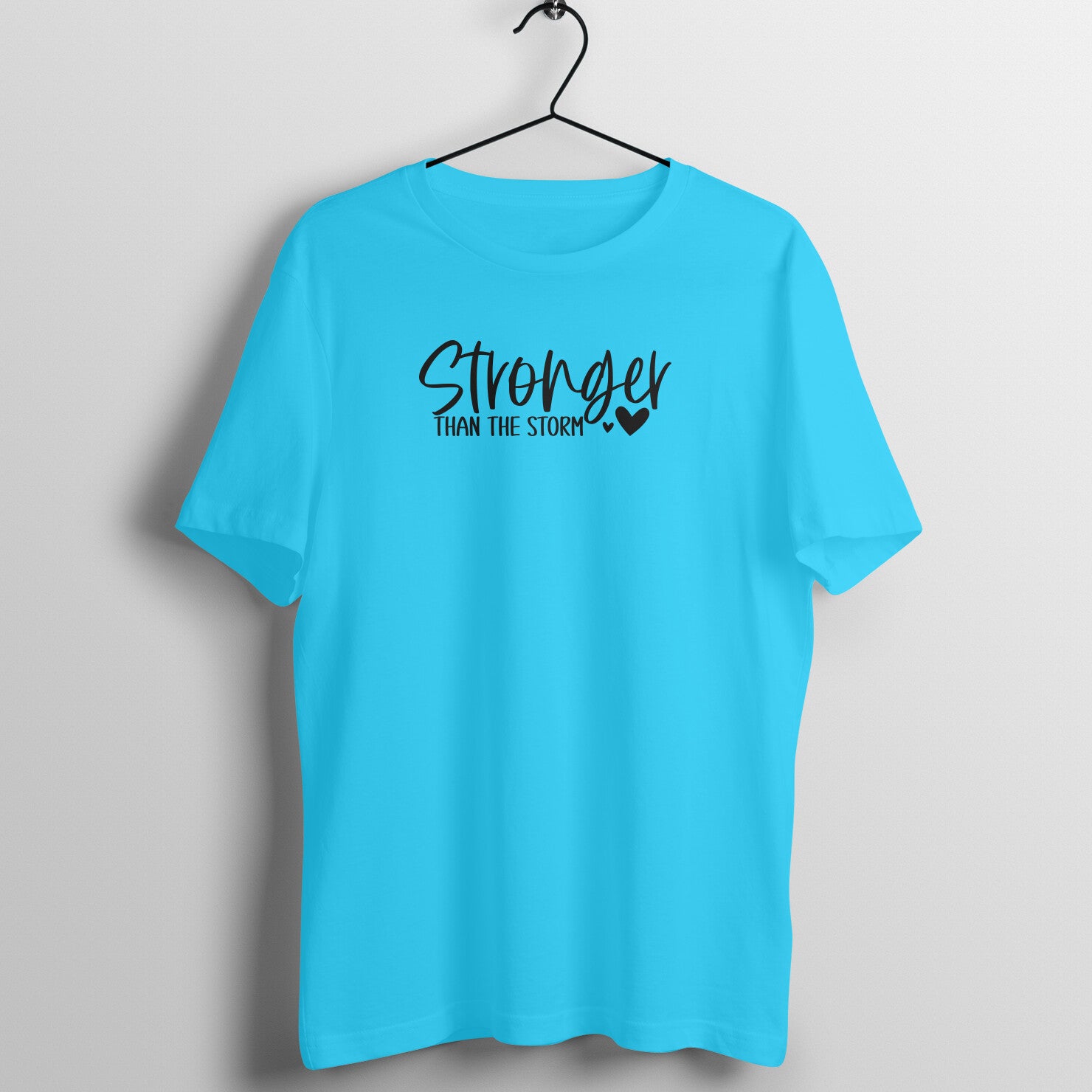 "Stronger than the storm" - UNISEX HALF SLEEVE T-SHIRT (91C80)