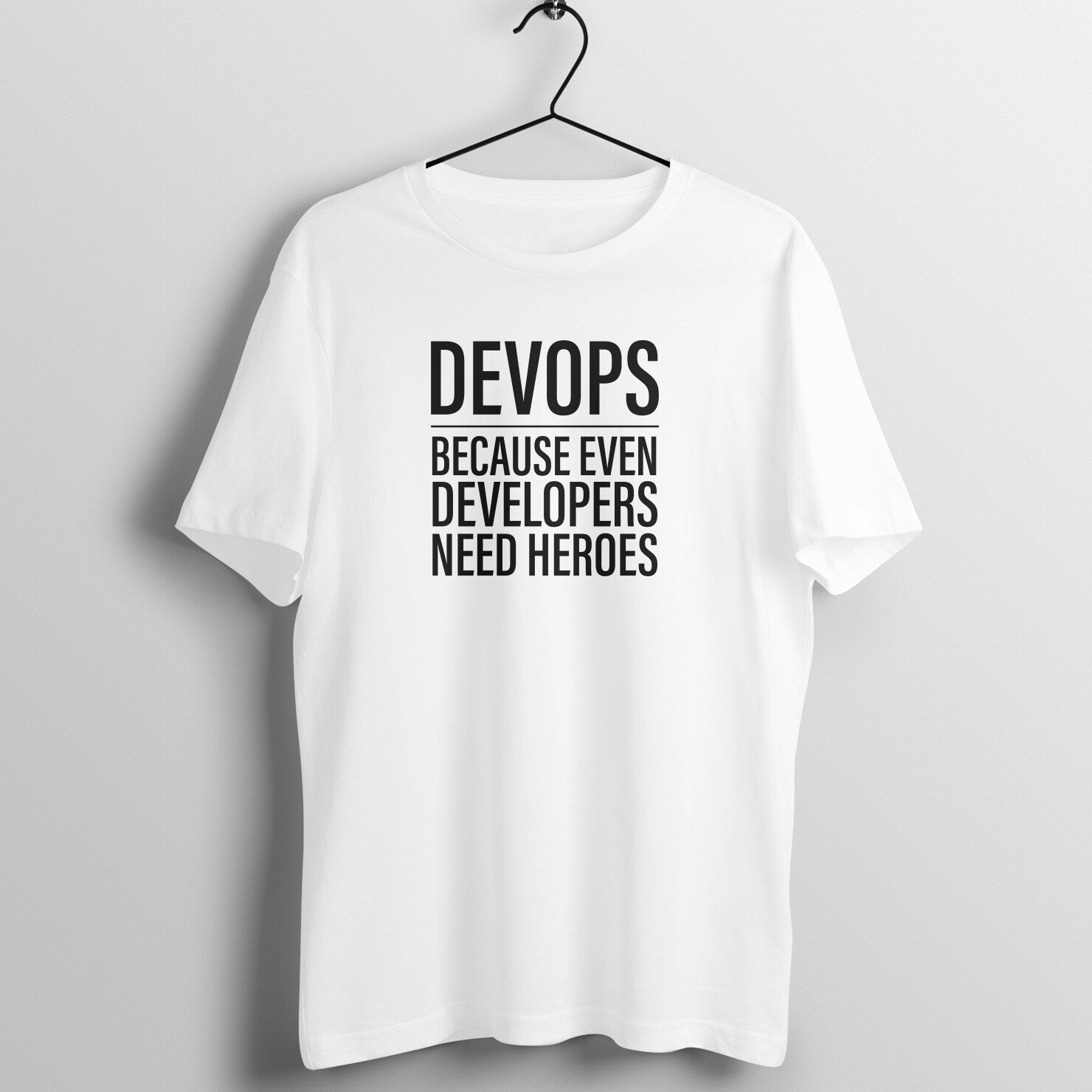 "DevOps" - UNISEX HALF SLEEVE T-SHIRT (91C82)