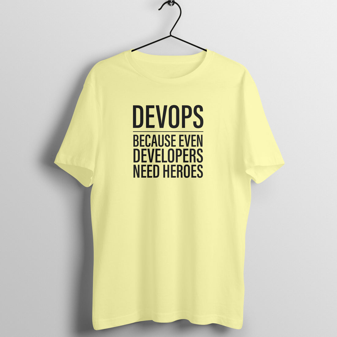 "DevOps" - UNISEX HALF SLEEVE T-SHIRT (91C82)