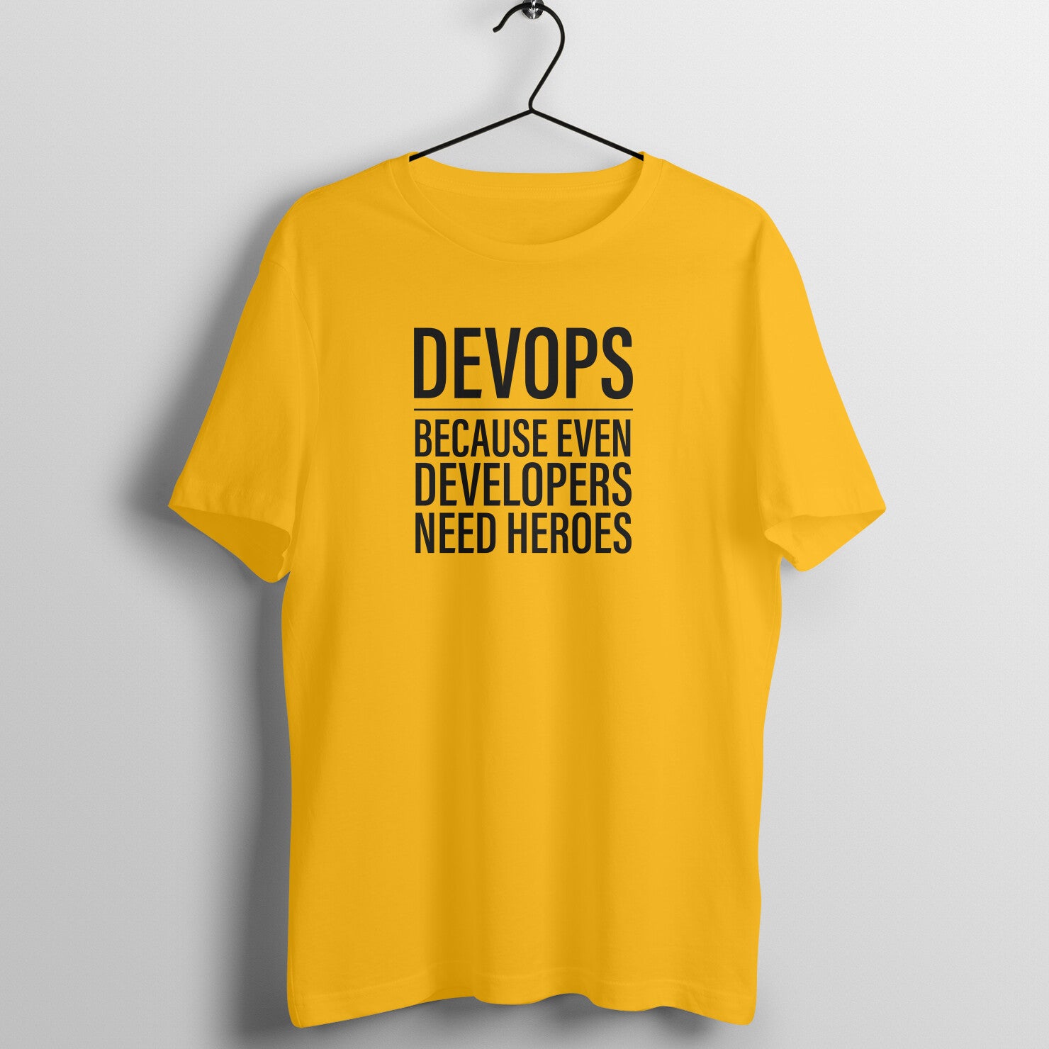 "DevOps" - UNISEX HALF SLEEVE T-SHIRT (91C82)