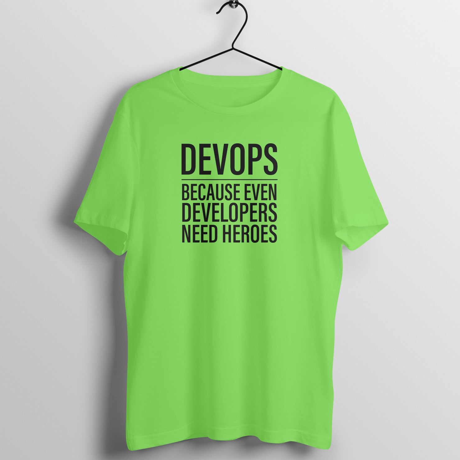"DevOps" - UNISEX HALF SLEEVE T-SHIRT (91C82)