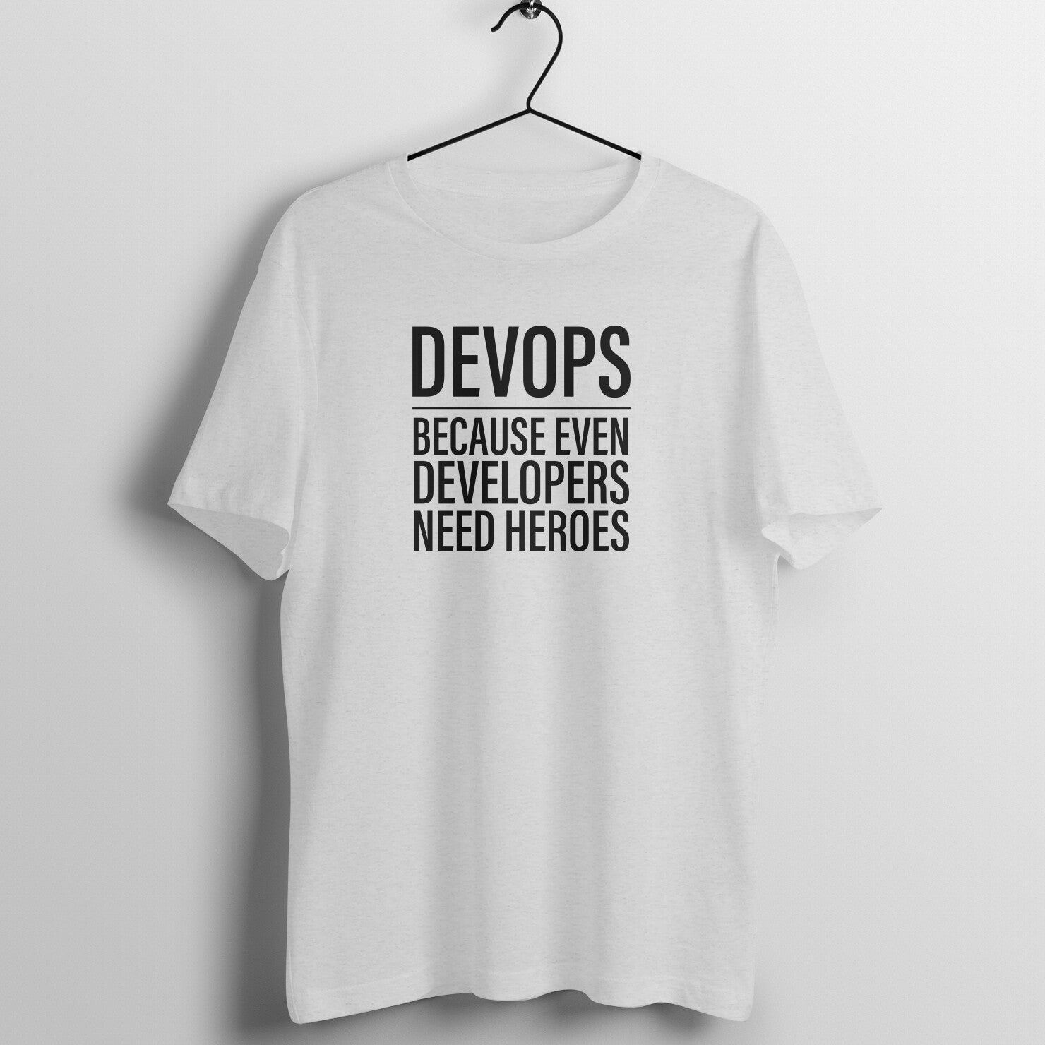 "DevOps" - UNISEX HALF SLEEVE T-SHIRT (91C82)