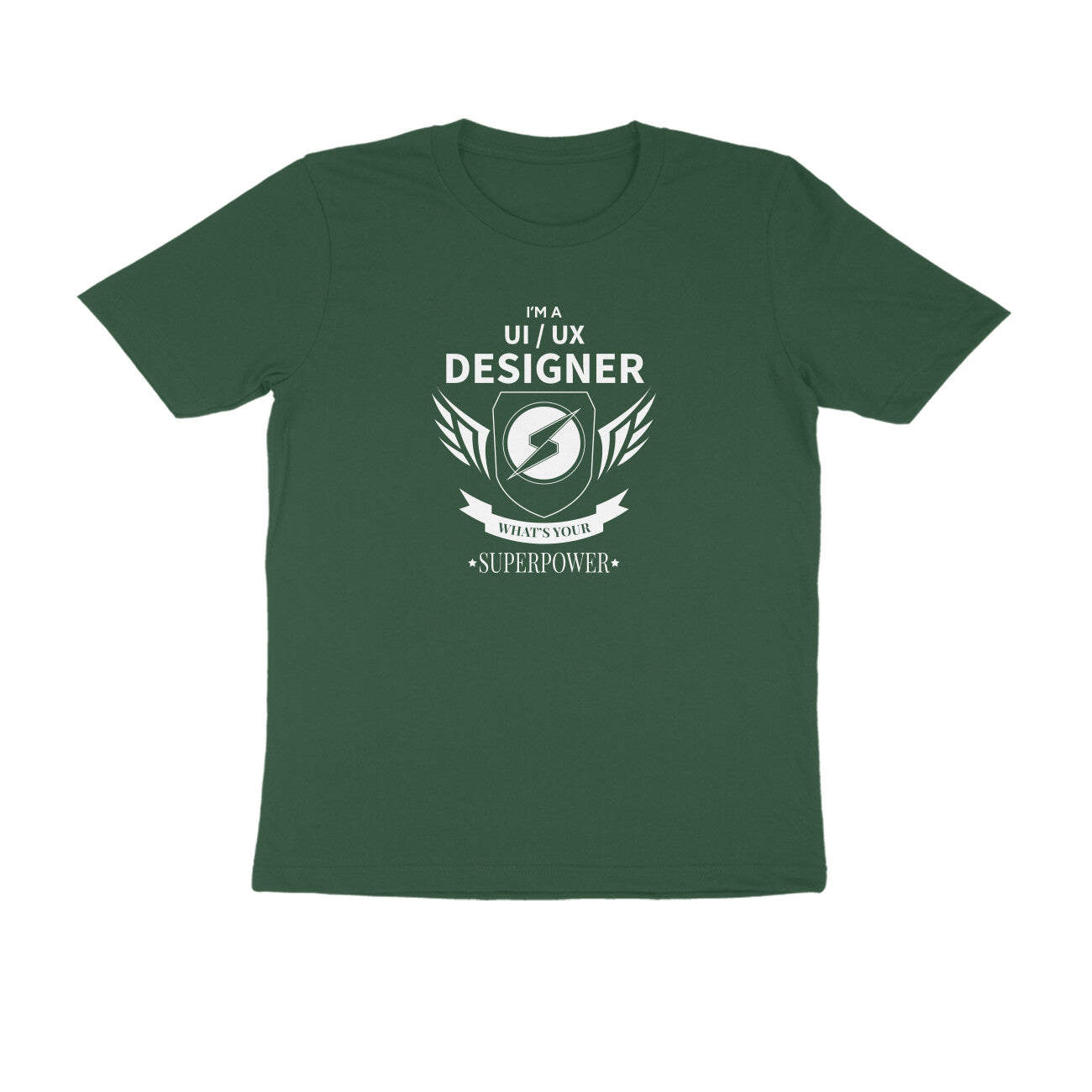"I am UI/UX Designer" - UNISEX HALF SLEEVE T-SHIRT (91C83)