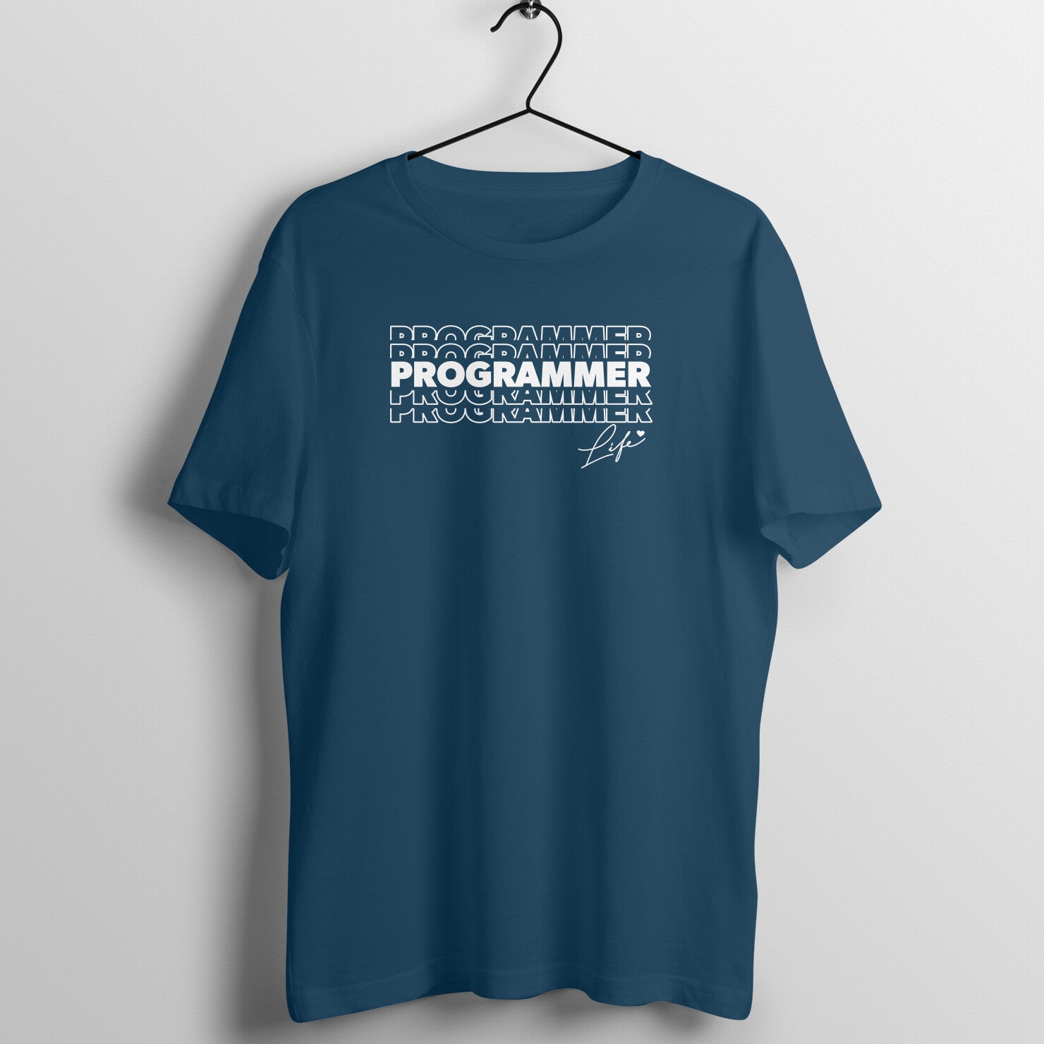 "Programmer Life" - UNISEX HALF SLEEVE T-SHIRT (91C71)
