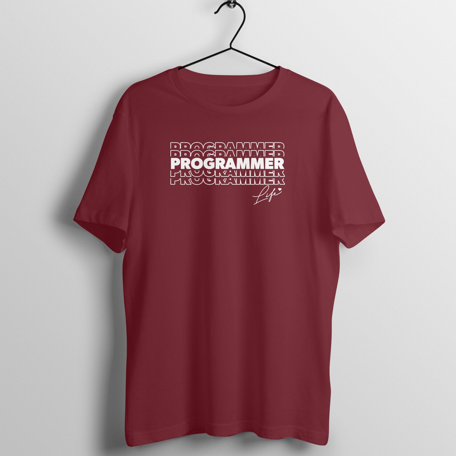 "Programmer Life" - UNISEX HALF SLEEVE T-SHIRT (91C71)