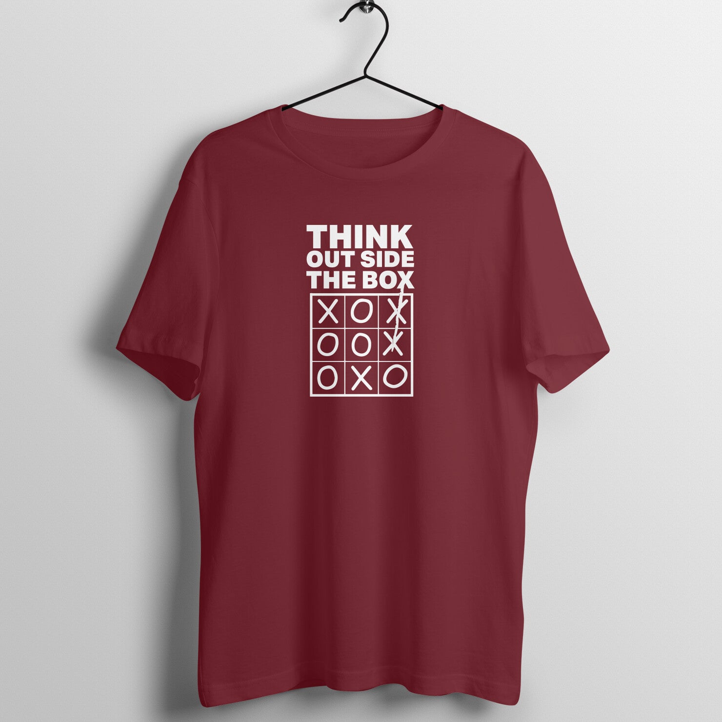 "Think outside the box" - UNISEX HALF SLEEVE T-SHIRT (91C32)