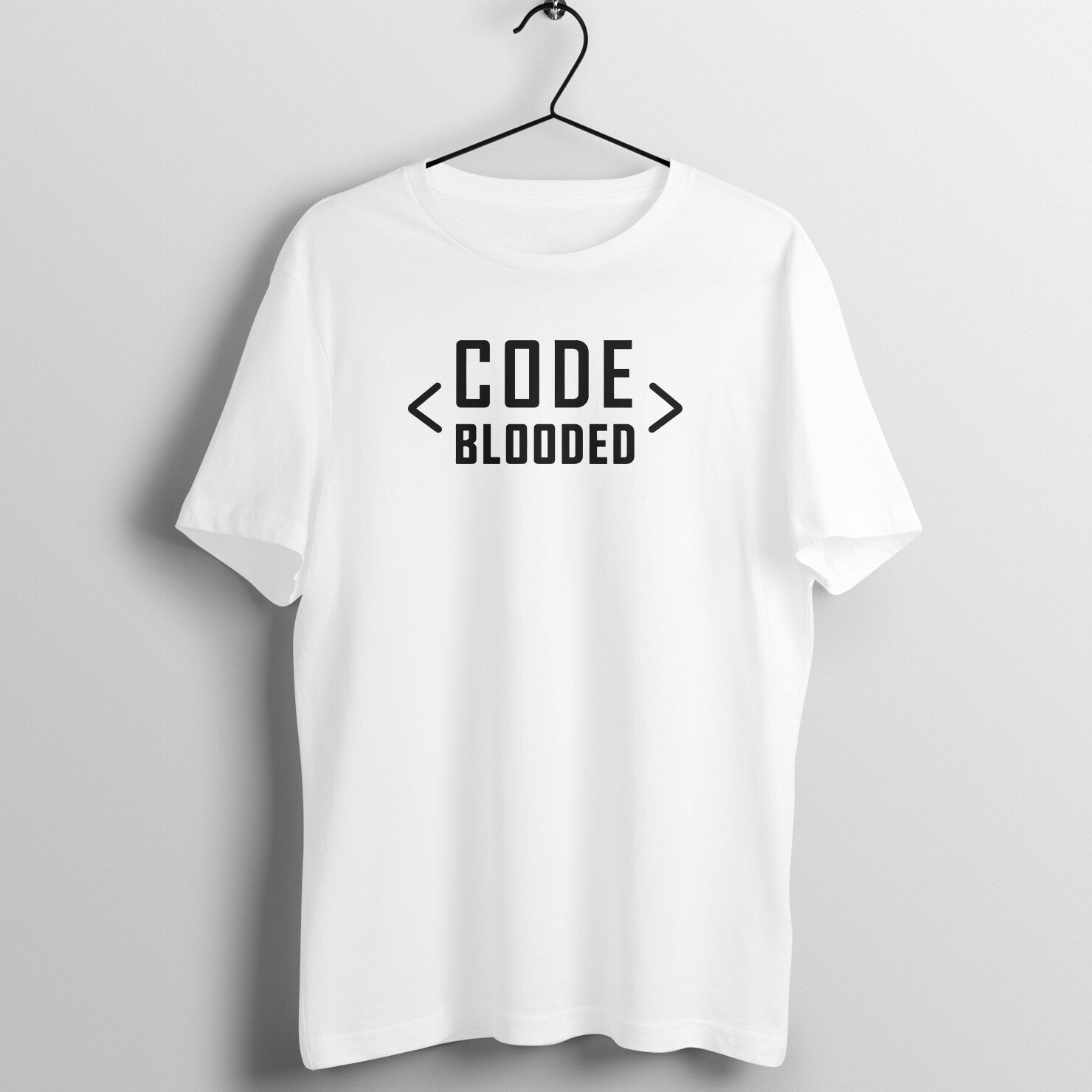 "Code Blooded" - UNISEX HALF SLEEVE T-SHIRT (91C25)