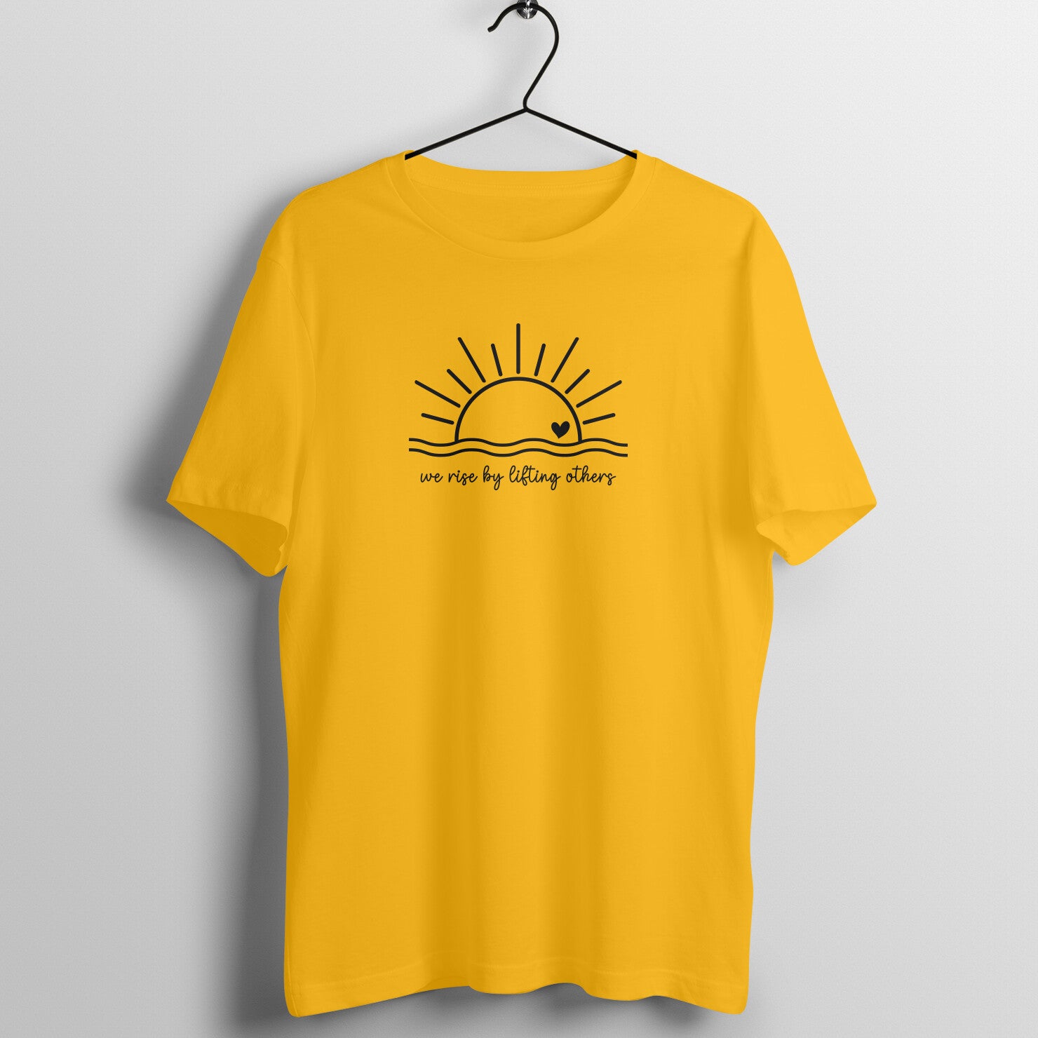 "We rise by lifting others" - UNISEX HALF SLEEVE T-SHIRT (91C85)