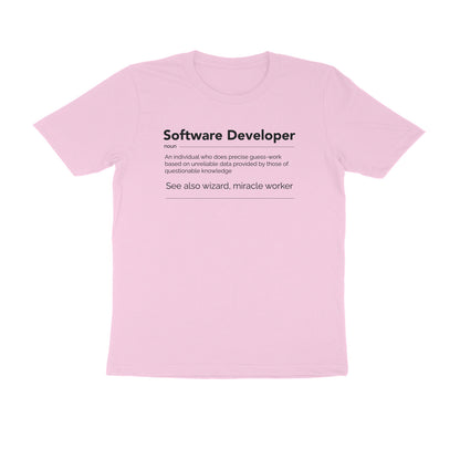 &quot;Software Developer&quot; - UNISEX HALF SLEEVE T-SHIRT (91C8)