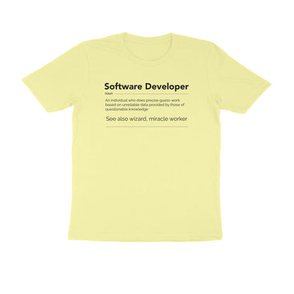 &quot;Software Developer&quot; - UNISEX HALF SLEEVE T-SHIRT (91C8)