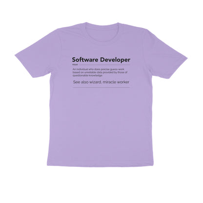 &quot;Software Developer&quot; - UNISEX HALF SLEEVE T-SHIRT (91C8)