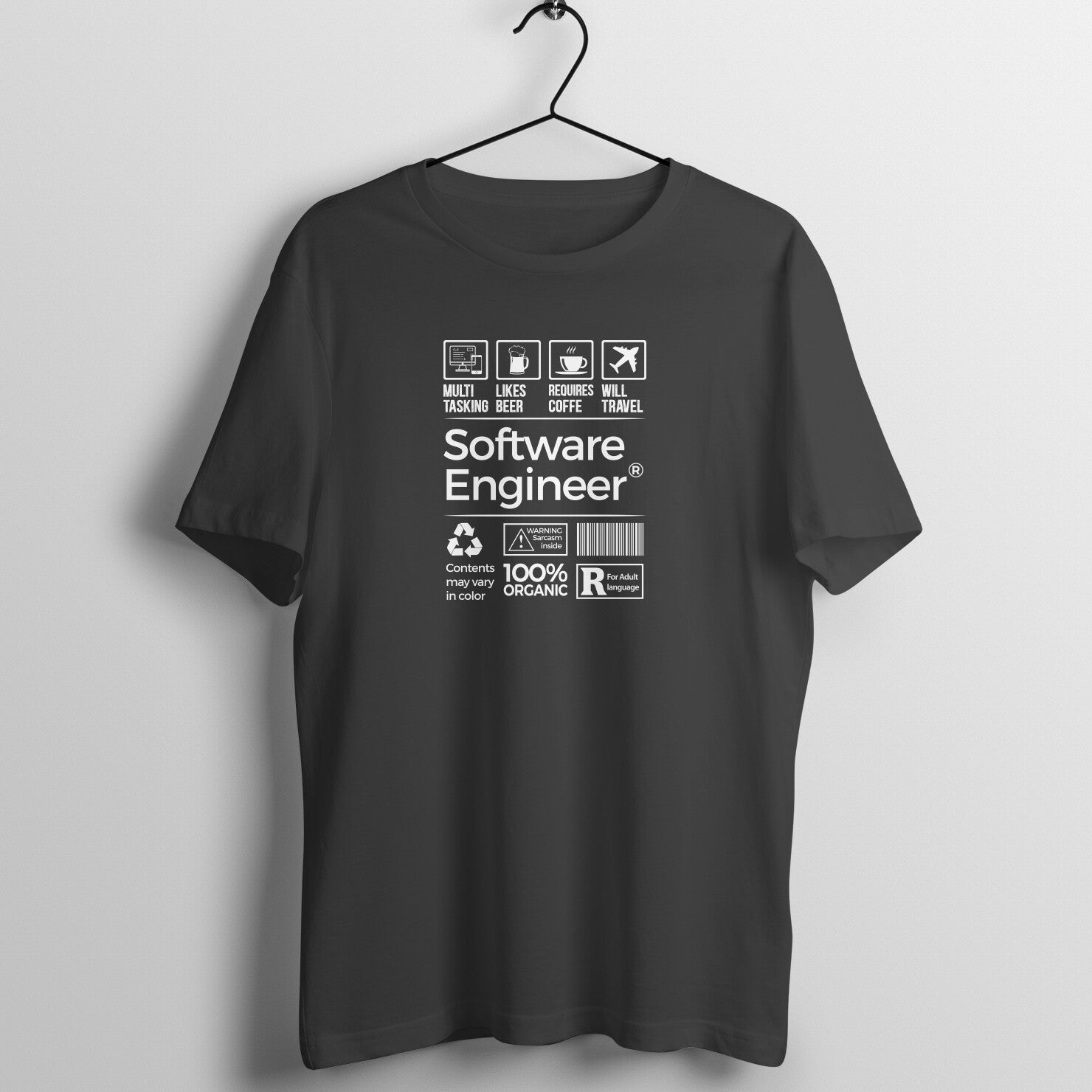 &quot;Software Engineer&quot; - UNISEX HALF SLEEVE T-SHIRT (91C13)