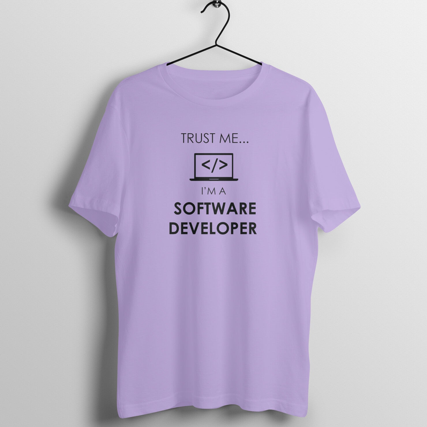 &quot;Trust Me ... I am a software developer&quot; - UNISEX HALF SLEEVE T-SHIRT (91C23)