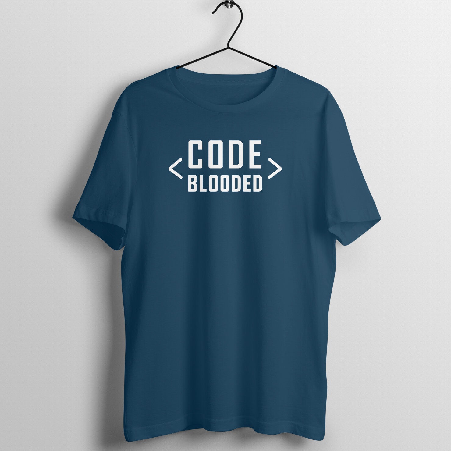 &quot;Code Blooded&quot; - UNISEX HALF SLEEVE T-SHIRT (91C25)