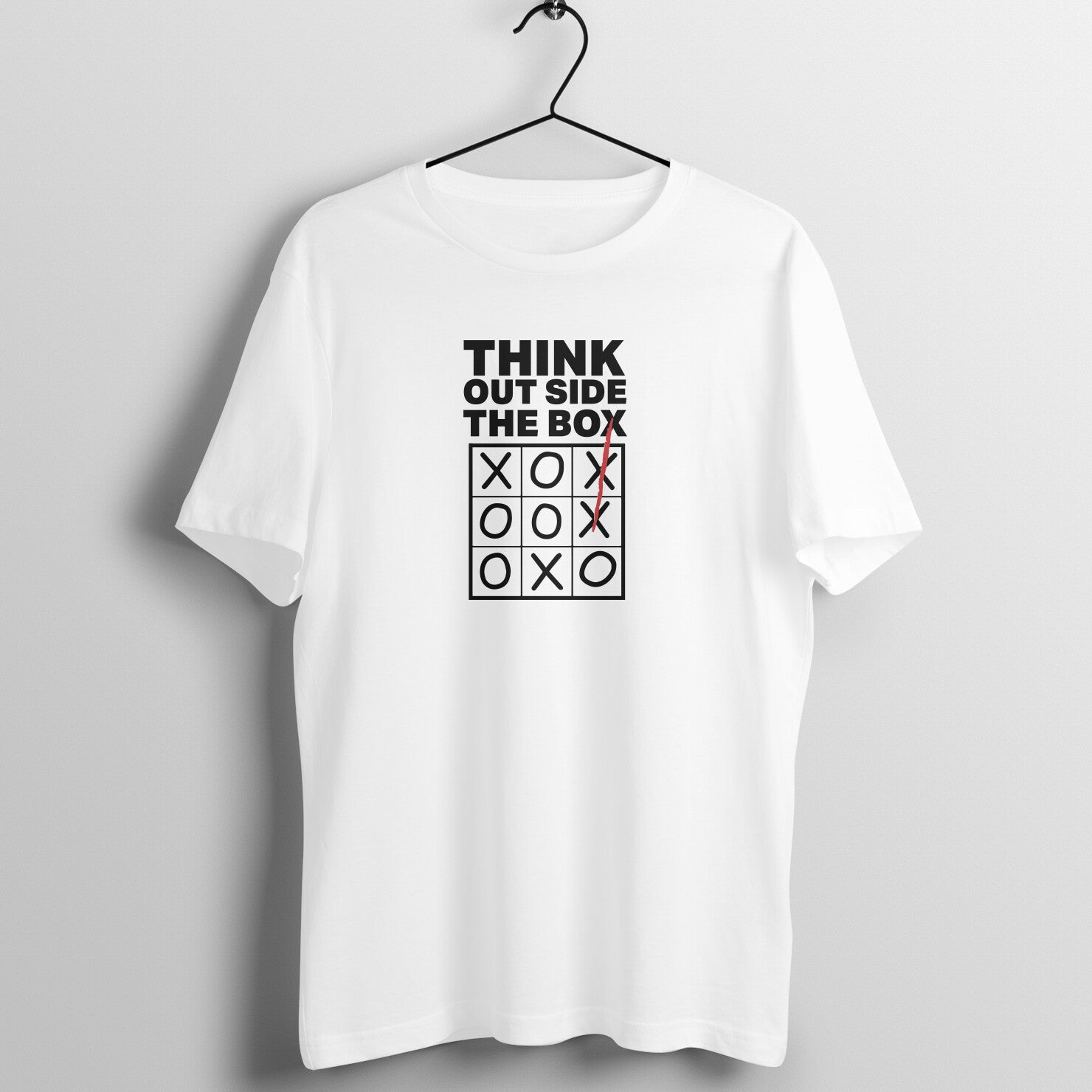 &quot;Think outside the box&quot; - UNISEX HALF SLEEVE T-SHIRT (91C32)