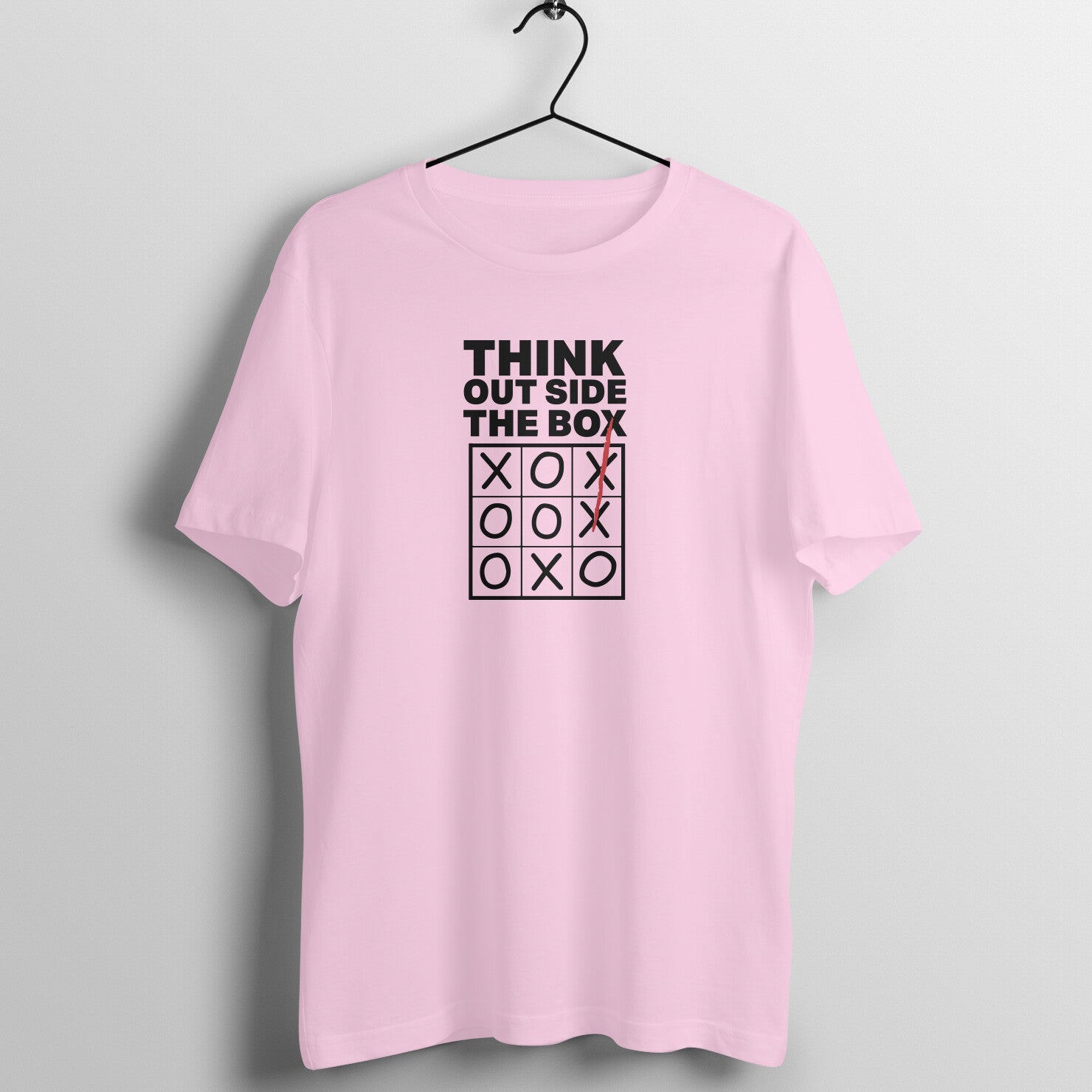 &quot;Think outside the box&quot; - UNISEX HALF SLEEVE T-SHIRT (91C32)