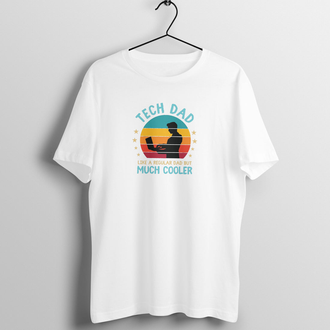 "Tech dad like a regular dad but much cooler" - UNISEX HALF SLEEVE T-SHIRT (91C49)