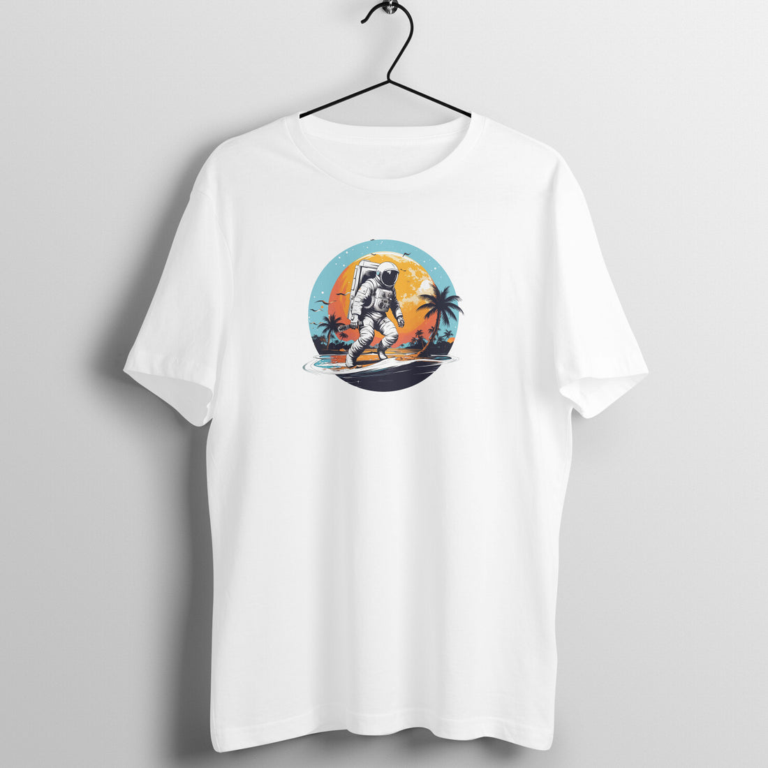 "AI Astronaut" - UNISEX HALF SLEEVE T-SHIRT (91C52)